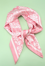 Load image into Gallery viewer, Paisley Pink Bandana Scarf
