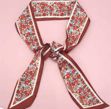 Load image into Gallery viewer, Silky Skinny Twilly Scarf Necklace Wrap