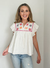 Load image into Gallery viewer, Kate Floral Embroidered Top
