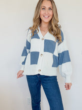 Load image into Gallery viewer, Lane Checkered Front Button Cardigan
