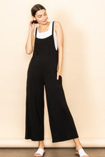 Load image into Gallery viewer, Pocket Detail Black Overall Jumpsuit
