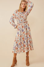 Load image into Gallery viewer, Elizabeth Romantic Floral Smocked Bodice Dress
