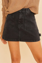 Load image into Gallery viewer, Cargo Denim Mini Skirt
