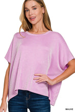 Load image into Gallery viewer, Ribbed Striped Short Sleeve- Mauve
