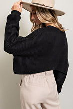 Load image into Gallery viewer, Kate Cropped Long Sleeve Knit Sweater
