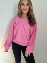 Load image into Gallery viewer, Brandi Pink Waffle Knit Top
