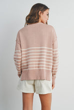 Load image into Gallery viewer, Natalie Drop Shoulder Knit Striped Sweater
