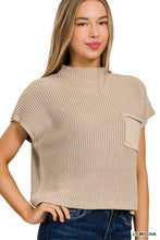 Load image into Gallery viewer, Brooklyn Mock Neck Sweater-Mocha
