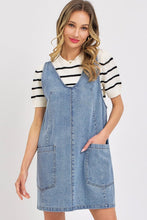 Load image into Gallery viewer, Rylee Denim Overall Dress
