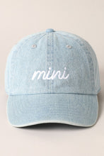 Load image into Gallery viewer, Mini Light Denim Hat
