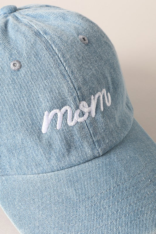 Mom Light Denim Hat