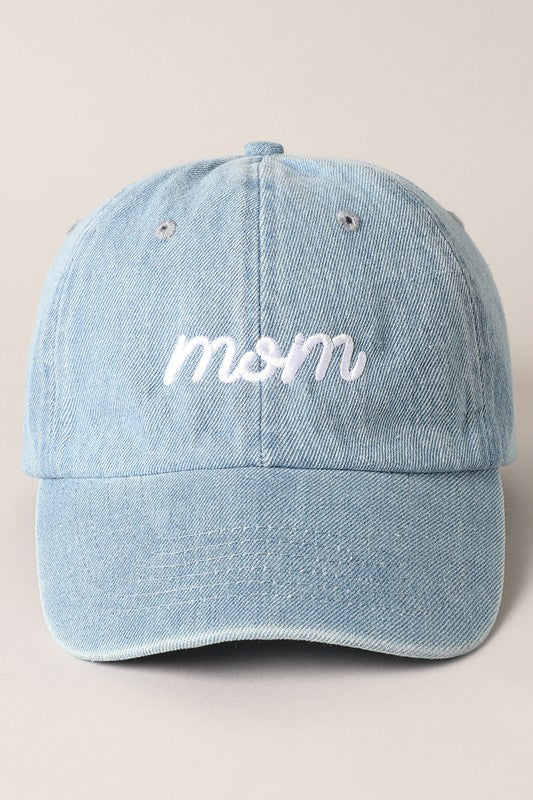 Mom Light Denim Hat