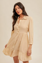 Load image into Gallery viewer, Addison Tie Waist Shirt Dress
