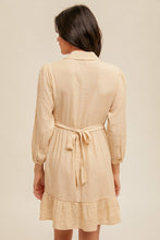 Load image into Gallery viewer, Addison Tie Waist Shirt Dress
