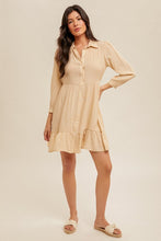 Load image into Gallery viewer, Addison Tie Waist Shirt Dress
