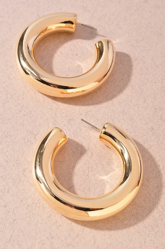 Chunky Bubble Hoop Earrings