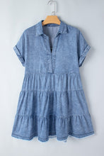 Load image into Gallery viewer, Emma Denim Tiered Dress
