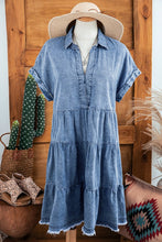 Load image into Gallery viewer, Emma Denim Tiered Dress
