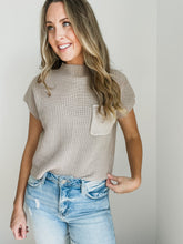 Load image into Gallery viewer, Brooklyn Mock Neck Sweater-Mocha
