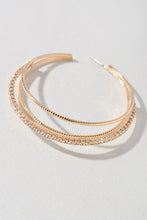 Load image into Gallery viewer, 3 Layered C Hoop Earrings
