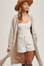 Load image into Gallery viewer, Caroline Long Open Front Cardigan with Hoodie
