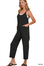 Load image into Gallery viewer, Madison French Terry Jumpsuit- Black
