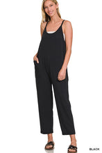 Load image into Gallery viewer, Madison French Terry Jumpsuit- Black
