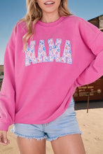 Load image into Gallery viewer, Mama Embroidered Graphic Sweatshirt
