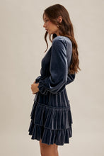 Load image into Gallery viewer, Stella Velvet Ruffled Dress
