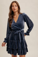 Load image into Gallery viewer, Stella Velvet Ruffled Dress
