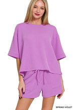 Load image into Gallery viewer, Blaine Corded Short Sleeve Set- Violet
