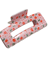 Load image into Gallery viewer, Large Floral Daisy Rose Petal Claw Clip
