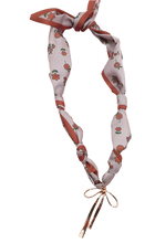 Load image into Gallery viewer, Floral Bow Scarf Charm Necklace

