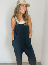 Load image into Gallery viewer, Madison French Terry Jumpsuit- Black
