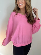 Load image into Gallery viewer, Brandi Pink Waffle Knit Top
