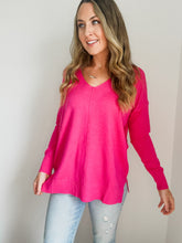 Load image into Gallery viewer, Clara Hot Pink Sweater
