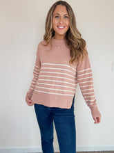 Load image into Gallery viewer, Natalie Drop Shoulder Knit Striped Sweater
