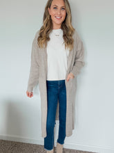 Load image into Gallery viewer, Caroline Long Open Front Cardigan with Hoodie
