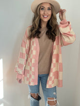 Load image into Gallery viewer, Kolly Checkered Sweater- Pink
