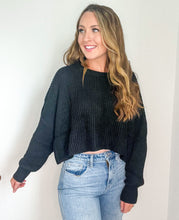 Load image into Gallery viewer, Kate Cropped Long Sleeve Knit Sweater
