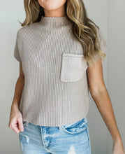 Load image into Gallery viewer, Brooklyn Mock Neck Sweater-Mocha
