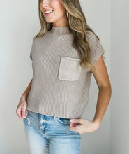 Load image into Gallery viewer, Brooklyn Mock Neck Sweater-Mocha
