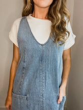 Load image into Gallery viewer, Rylee Denim Overall Dress
