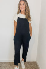 Load image into Gallery viewer, Pocket Detail Black Overall Jumpsuit
