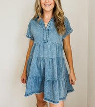 Load image into Gallery viewer, Emma Denim Tiered Dress
