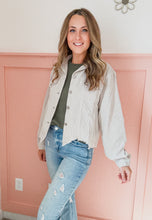 Load image into Gallery viewer, Corduroy Frayed Hem Jacket
