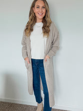 Load image into Gallery viewer, Caroline Long Open Front Cardigan with Hoodie
