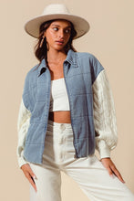 Load image into Gallery viewer, Piper Quilted Denim Jacket
