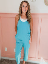 Load image into Gallery viewer, Madison French Terry Jumpsuit- Blue
