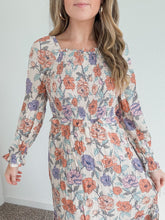 Load image into Gallery viewer, Elizabeth Romantic Floral Smocked Bodice Dress
